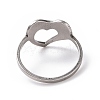 201 Stainless Steel Heart Finger Ring RJEW-J051-12P-3