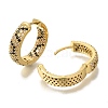 Rack Plating Brass Micro Pave Cubic Zirconia Hoop Earrings EJEW-H016-18G-2