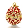 Brass Enamel Pendants KK-K389-049G-02-1