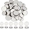 Unicraftale 36Pcs 3 Style 304 Stainless Steel Brooch Cabochon Settings STAS-UN0029-40-1