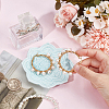 Mandala Flower Shape Porcelain Jewelry Plate DJEW-WH0043-41B-3