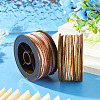 2 Rolls 2 Colors Segment Dyed Round Polyester Twisted Cords OCOR-TA0003-59C-5