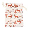 Christmas Theme Cotton Fabric Cloth Bag X-ABAG-H104-B17-2