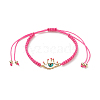 Brass Eye Link Bracelet for Women BJEW-JB09025-1