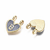 Alloy Enamel Charms X-ENAM-T012-02B-RS-3