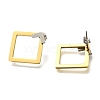 Ion Plating(IP) 304 Stainless Steel Hollow Rhombus Stud Earrings EJEW-C118-04B-2