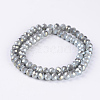 Electroplate Glass Beads Strands EGLA-A034-J4mm-Y02-2