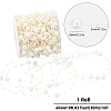 1 Roll Plastic Round Beaded Link Chains DIY-SC0024-96C-2