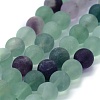 Natural Fluorite Beads Strands G-G763-13-8mm-1