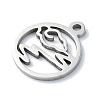 304 Stainless Steel Charms STAS-C097-39P-2