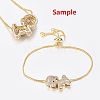 Brass Micro Pave Cubic Zirconia Pendants X1-ZIRC-G130-09G-NR-3