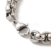 304 Stainless Steel Box Chain Bracelets BJEW-L673-021P-3