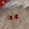 Alloy & Resin Clip-on Earrings EJEW-T055-03-1