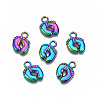 Rainbow Color Alloy Charms PALLOY-N163-106-NR-1