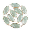 Natural Green Aventurine Links connectors X-G-S344-03C-1