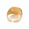 Brass Glass Cuff Rings RJEW-S045-126-NR-3