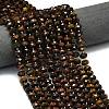 Dyed Natural Tiger Eye Beads Strands G-P573-A37-01-3