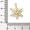 Rack Plating Brass Micro Pave Cubic Zirconia Pendants KK-M014-10B-G-3