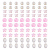 100Pcs 5 Styles Electroplate Transparent Glass Beads EGLA-TA0013-35B-2