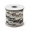 Leopard Printed Round Imitation Leather Cords LC-S020-01E-1