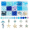 Ocean Theme DIY Jewelry Making Findings Kits DIY-PH0013-52-1