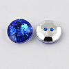 2-Hole Taiwan Acrylic Rhinestone Flat Round Buttons BUTT-F015-11.5mm-04-2