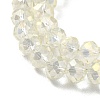 Electroplate Glass Beads Strands LS-EGLA-D020-8x5mm-70-4