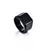 Square Titanium Steel Finger Rings WGB1DFB-02-2