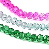 Transparent Painted Glass Beads Strands LS-DGLA-A034-T3mm-A03-4