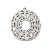 Hollow 304 Stainless Steel Pendants STAS-L022-501P-1