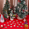 200Pcs Snowflake Unfinished Wood Slice WOOD-UN0001-31-2