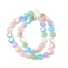 Electroplate Opaque Glass Beads Strands EGLA-G039-05A-01A-2