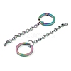 Ion Plating(IP) 304 Stainless Steel Split Key Ring Clasps X1-STAS-L226-009A-M-2
