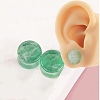 Natural Green Aventurine Ear Gauges Flesh Tunnels Plugs EJEW-P293-02B-1