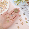 CHGCRAFT 48Pcs 12 Styles Rack Plating Eco-friendly Alloy Rhinestone Pendants FIND-CA0007-95-3