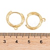 Rack Plating Brass Hoop Earring Findings KK-S374-03G-3