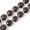 Natural Ice Obsidian Beads Strands G-B094-A08-01-2