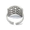 304 Stainless Steel Cuff Rings for Women RJEW-M019-50P-3