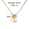 Stainless Steel Tassel Necklaces HT3162-5