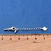 925 Sterling Silver Curb Chain Extender STER-G039-03A-S-3