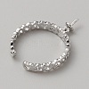 Brass Heart Wrap Open Cuff Ring Findings KK-WH0031-48P-2