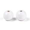 Spray Painted Round Natural Schima Wood Beads WOOD-A018-8mm-30-3