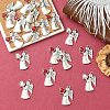 20Pcs 2 Colors Antique Silver Alloy Rhinestone Pendants FIND-YW0013-14-5