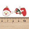 Christmas Alloy Enamel Pendants ENAM-G234-01I-4