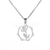 Stainless Steel Pendant Necklaces PW-WG57218-04-1
