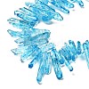 Natural Crackle Quartz Crystal Dyed Beads Strands G-I345-03B-5