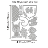 Autumn Theme Carbon Steel Cutting Dies Stencils DIY-WH0309-308-6