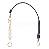 Imitation Leather Bag Straps & Plastic Imitation Pearl Beaded Extender FIND-WH0126-373A-1