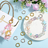 12Pcs 2 Colors Brass Spring Gate Rings KK-SC0008-03-4