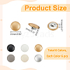 36Pcs 6 Colors Aluminum Snap Buttons FIND-WR0011-57B-2